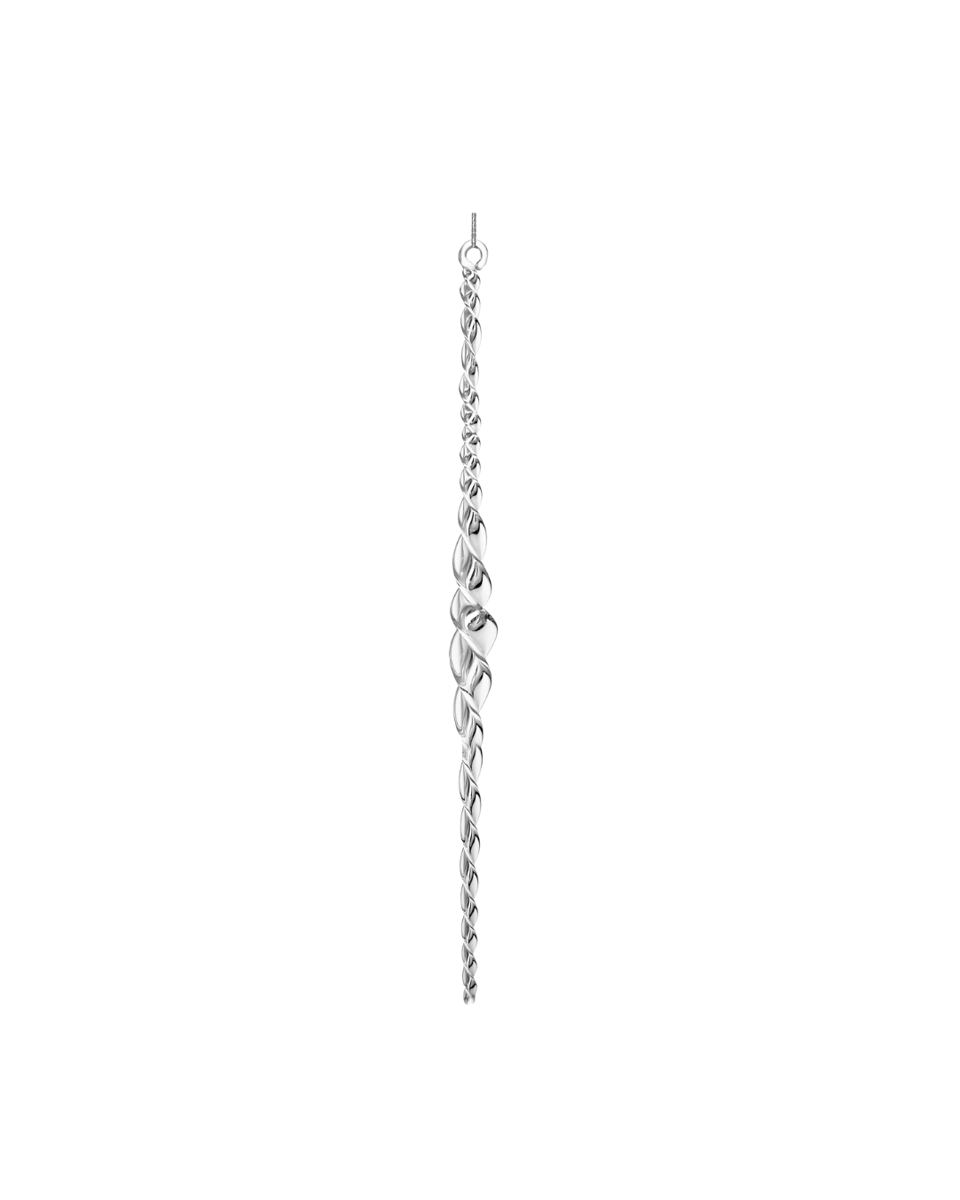 Glass Spiral Icicle Transparent (25 Cm)