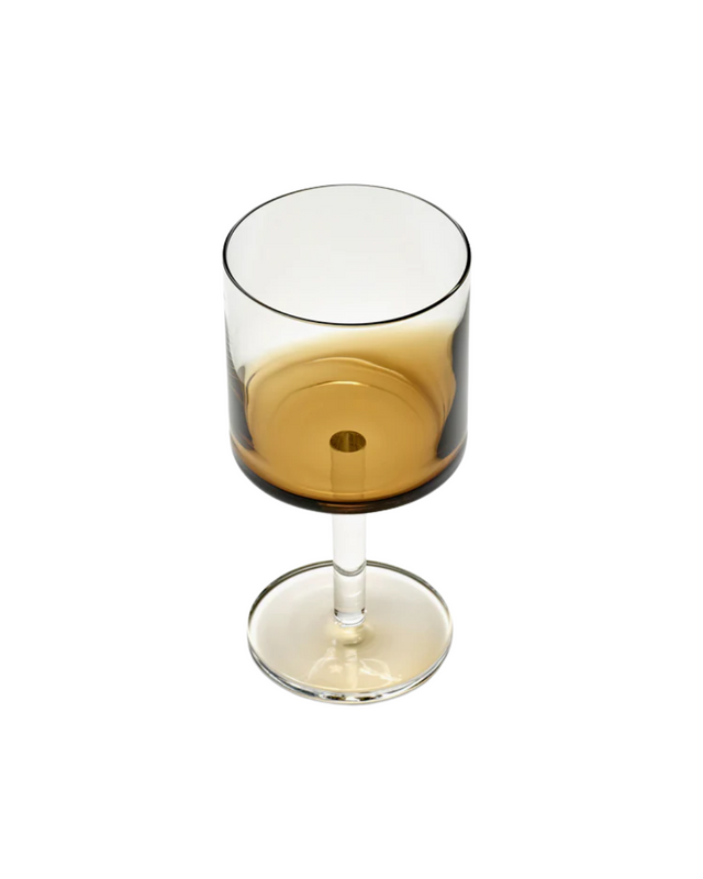 Red Wine Glass Amber Zuma