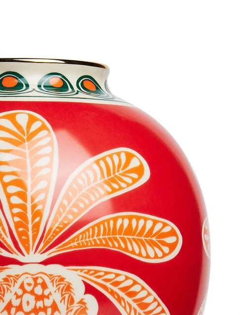 Bubble Vase Porcelain Big Pineapple Bordeaux