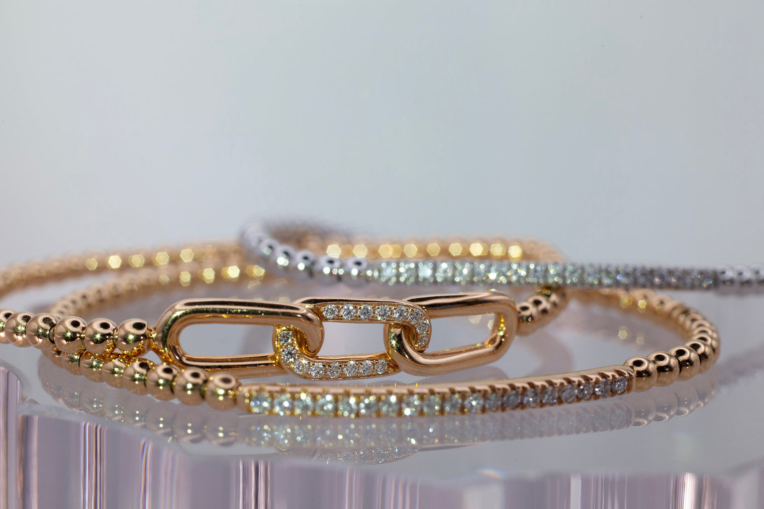 18-Karat White Gold Diamond Bracelet