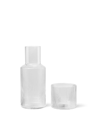 Ripple Carafe Set - Small Clear