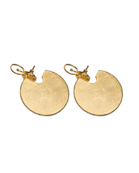 Round Disc Earrings