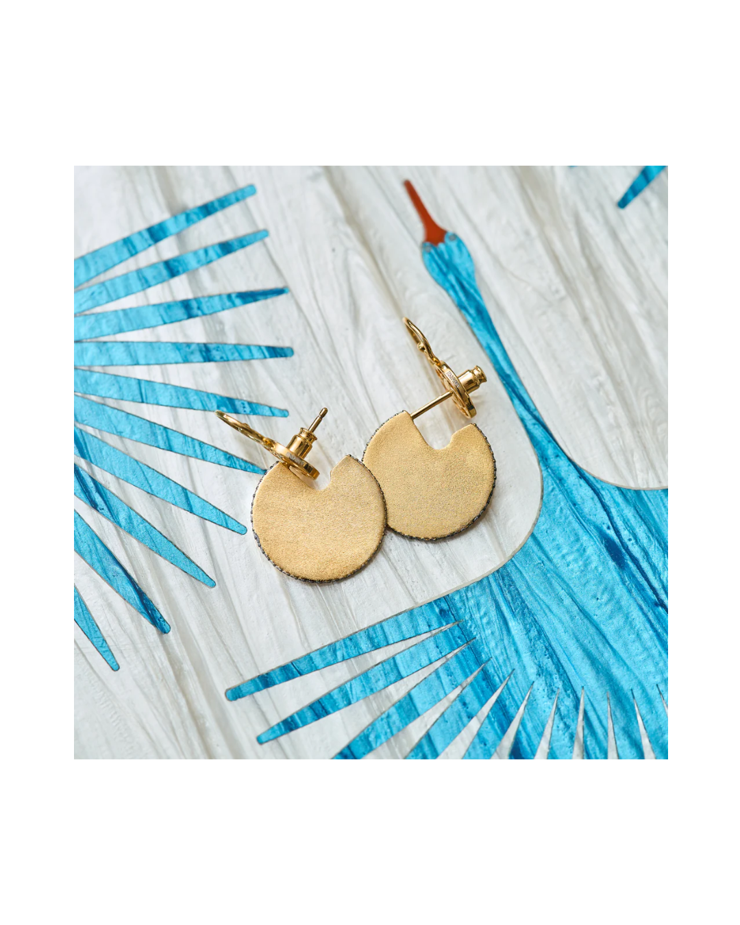 Round Disc Earrings