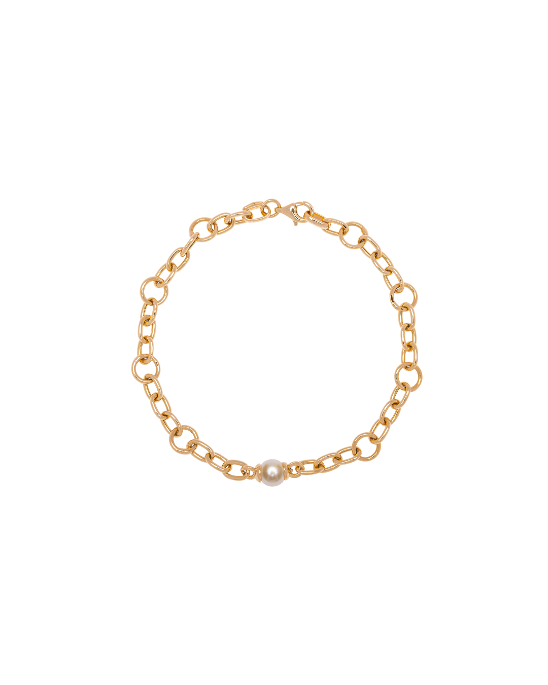 Gold Bracelet With Pearl