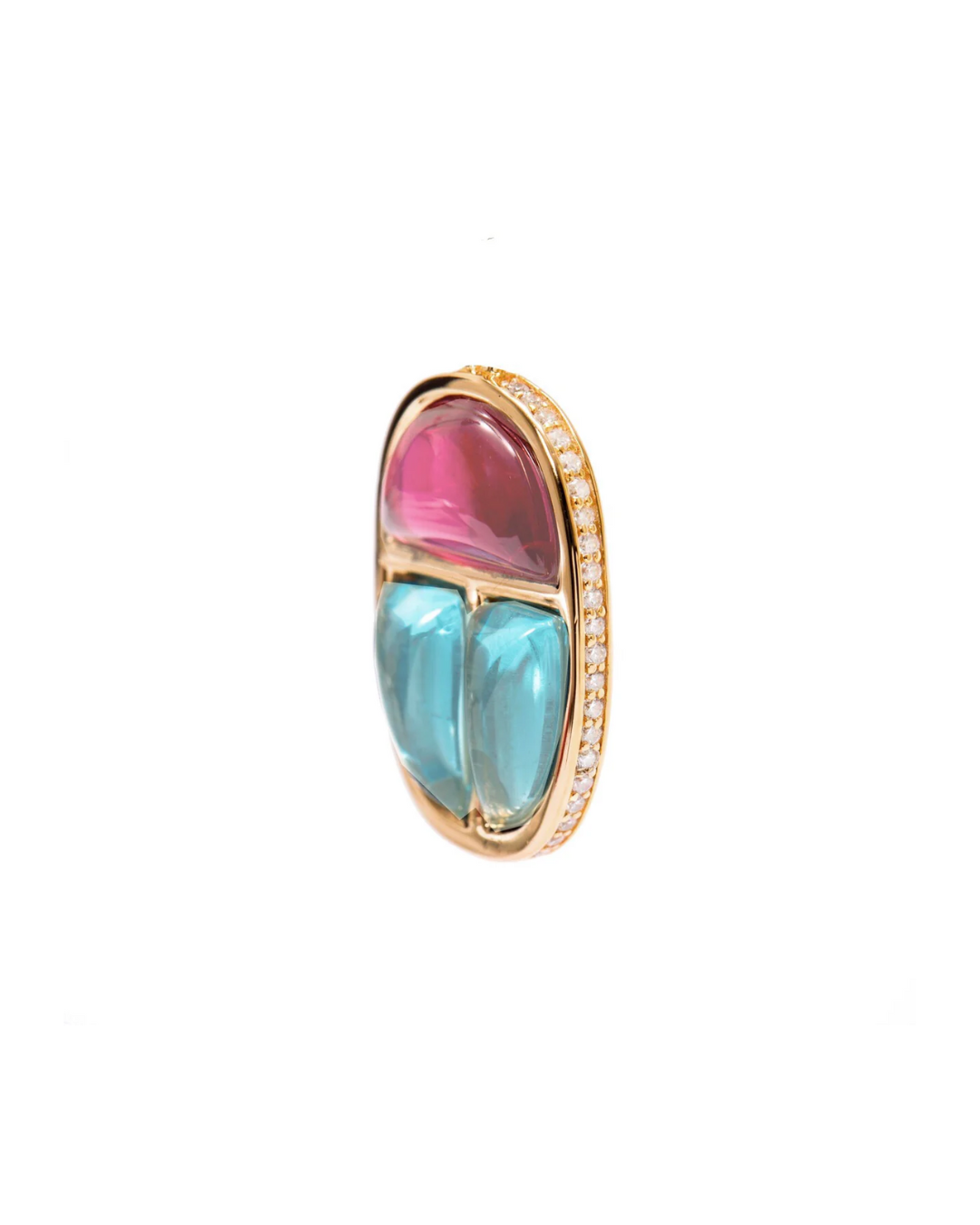 Scarab Amulet Hoop Earrings
