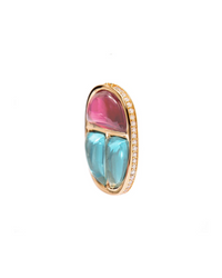Scarab Amulet Hoop Earrings