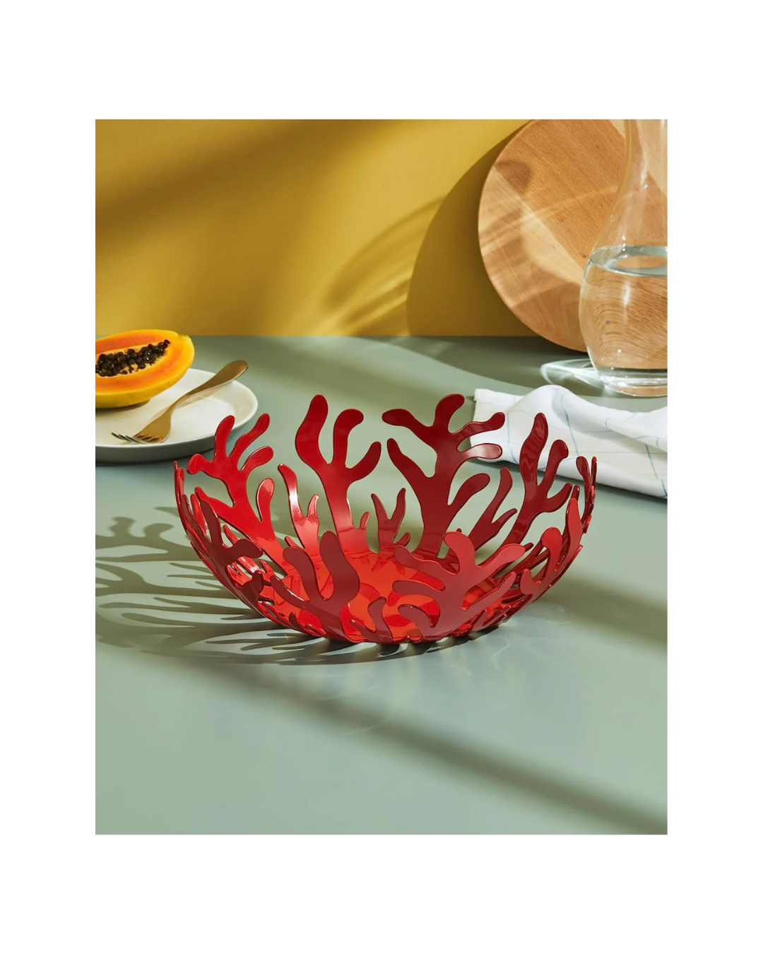 Mediterraneo Fruit Bowl Red (25 Cm)