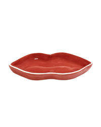 Serving Dish Lips S Red Les Objets Mouleversants