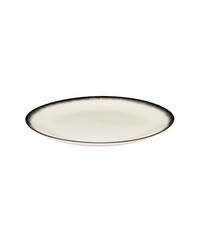 Dinner Plate XL White/Black Variation 3 Dé (Set Of 2)