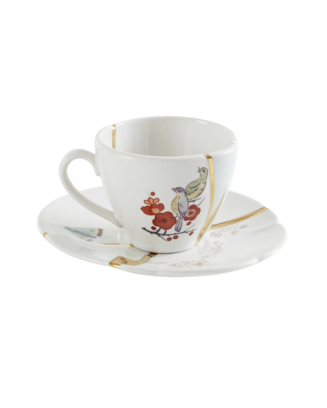 Kintsugi Coffee Cup With Saucer