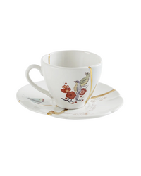 Kintsugi Coffee Cup With Saucer