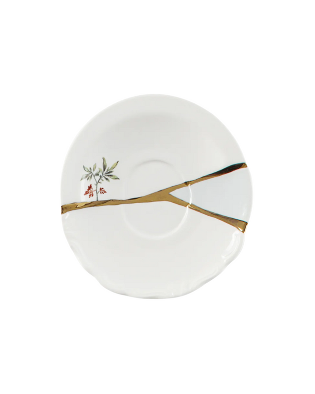 Kintsugi Coffee Cup With Saucer