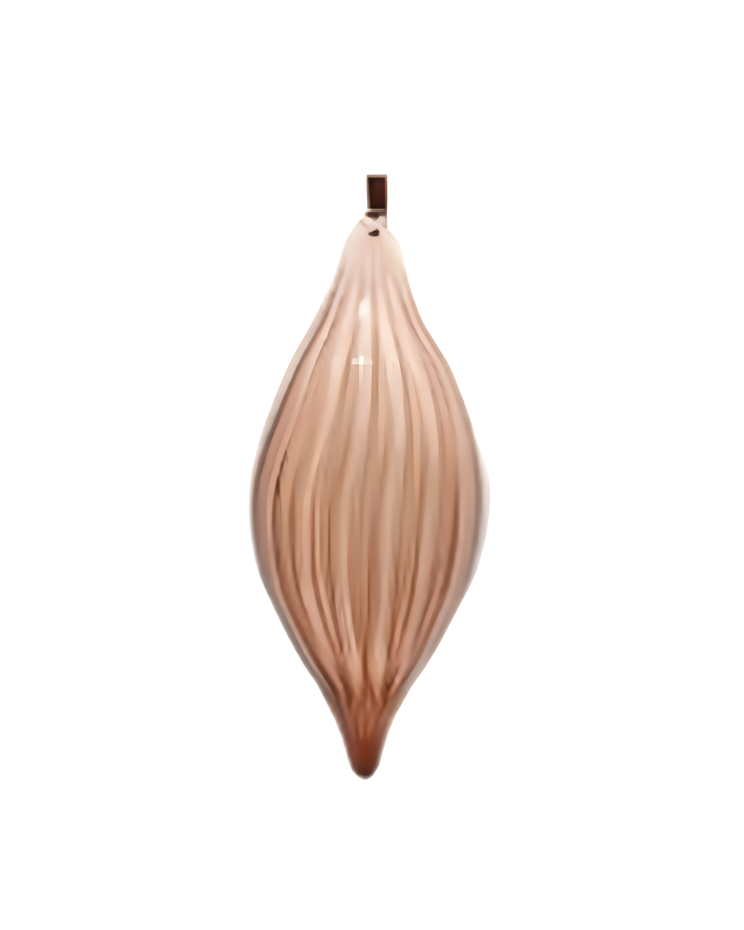 Glass Drop Lined Brown