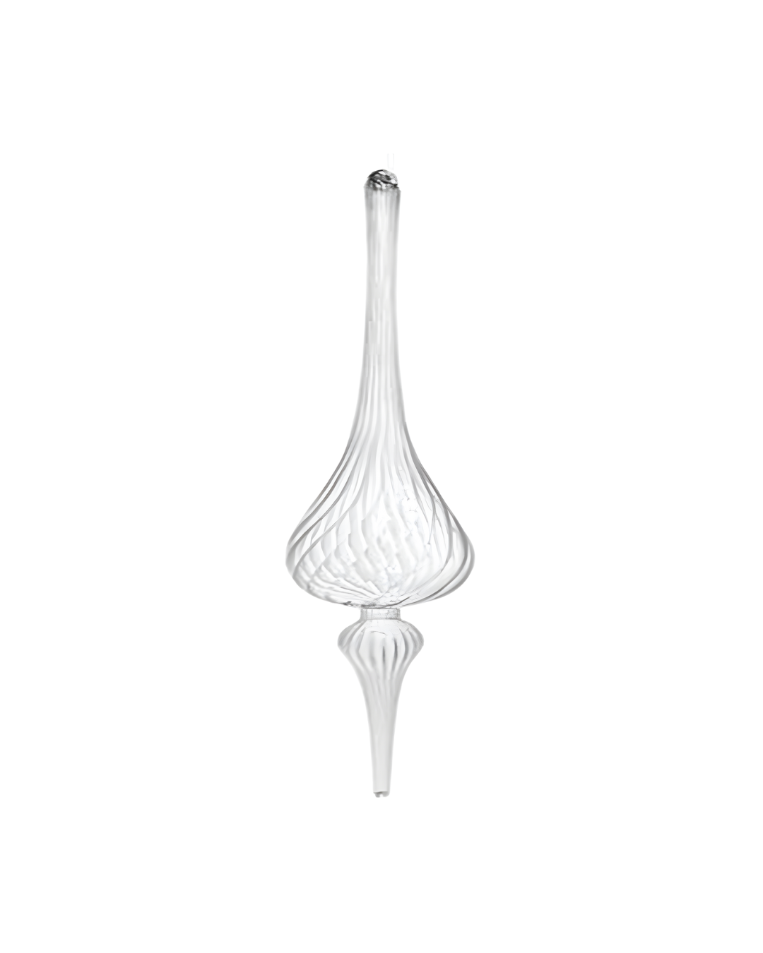 Glass Drop Lined Clear (38 Cm)