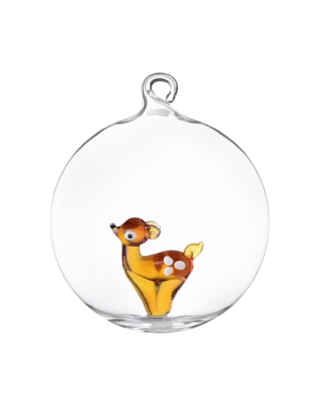 Red Apple Xmas Ball Lonely Fawn (8 Cm)