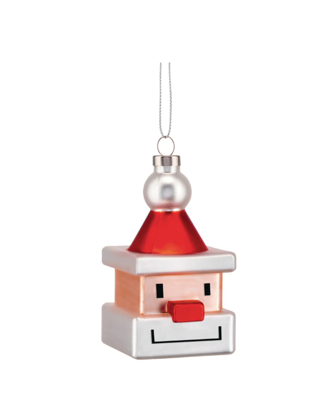 Santa Cube Christmas Ornament