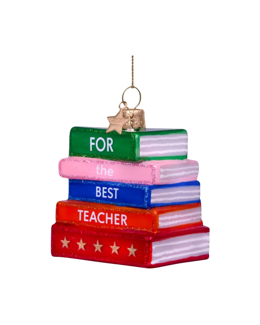 Ornament Glass Multi Best Teacher (8 Cm)