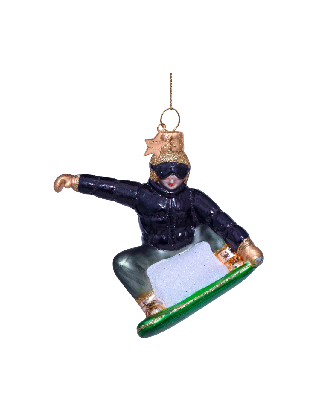Ornament Glass Snowboarder (8.5 Cm)