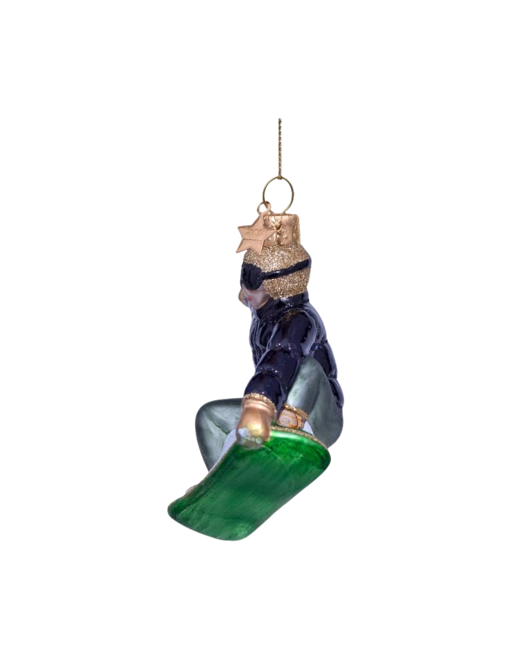 Ornament Glass Snowboarder (8.5 Cm)