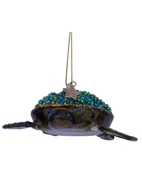 Ornament Glass Green Turtle (7 Cm)