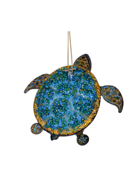 Ornament Glass Green Turtle (7 Cm)