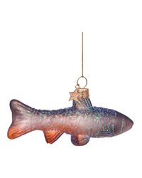 Ornament Glass Green Carp (5 Cm)
