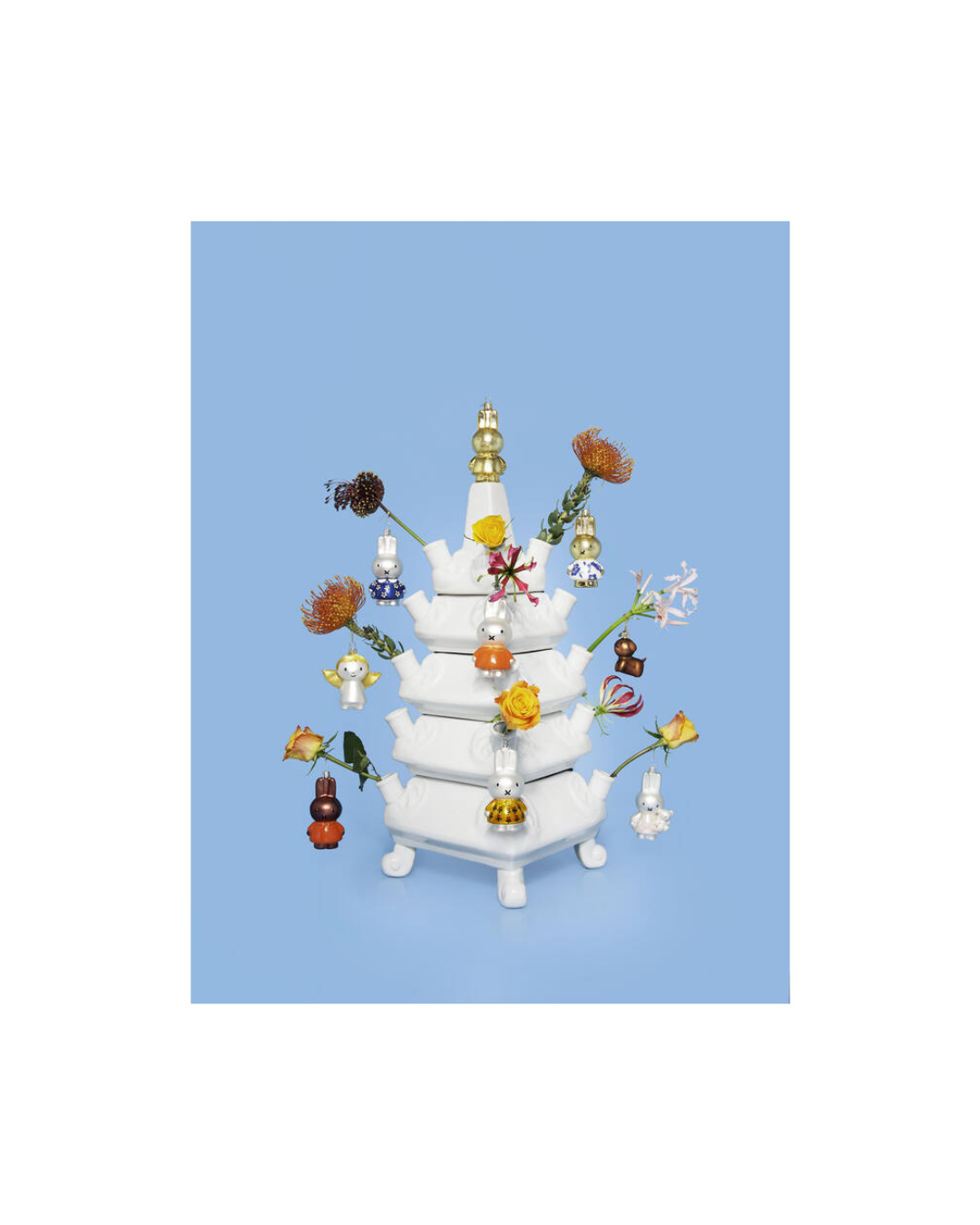 Ornament Glass Nijntje/miffy Delft Blue Dress (11 Cm)