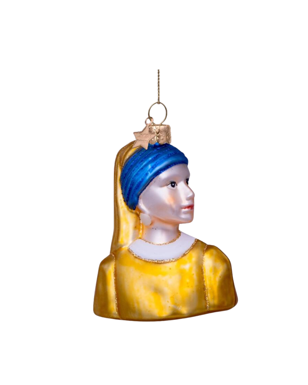 Ornament Glass Girl With A Pearl Earring Vermeer (8 Cm)
