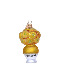 Ornament Glass Van Gogh Vase Sunflowers (10 Cm)
