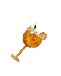 Ornament Glass Orange Spritzer (11 Cm)