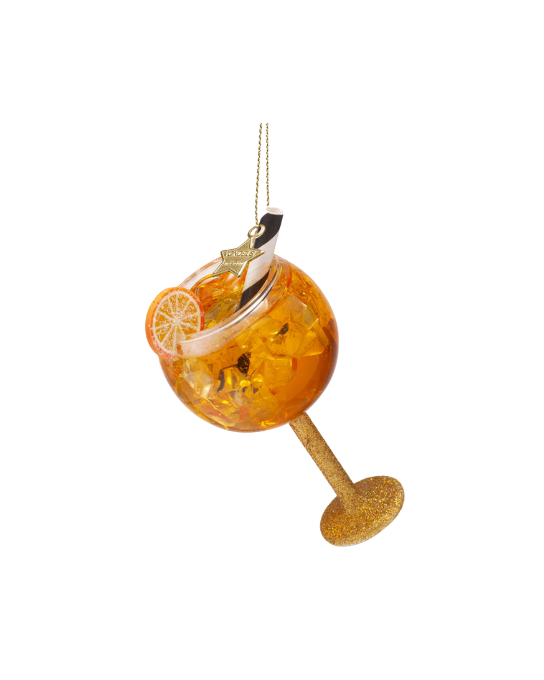 Ornament Glass Orange Spritzer (11 Cm)