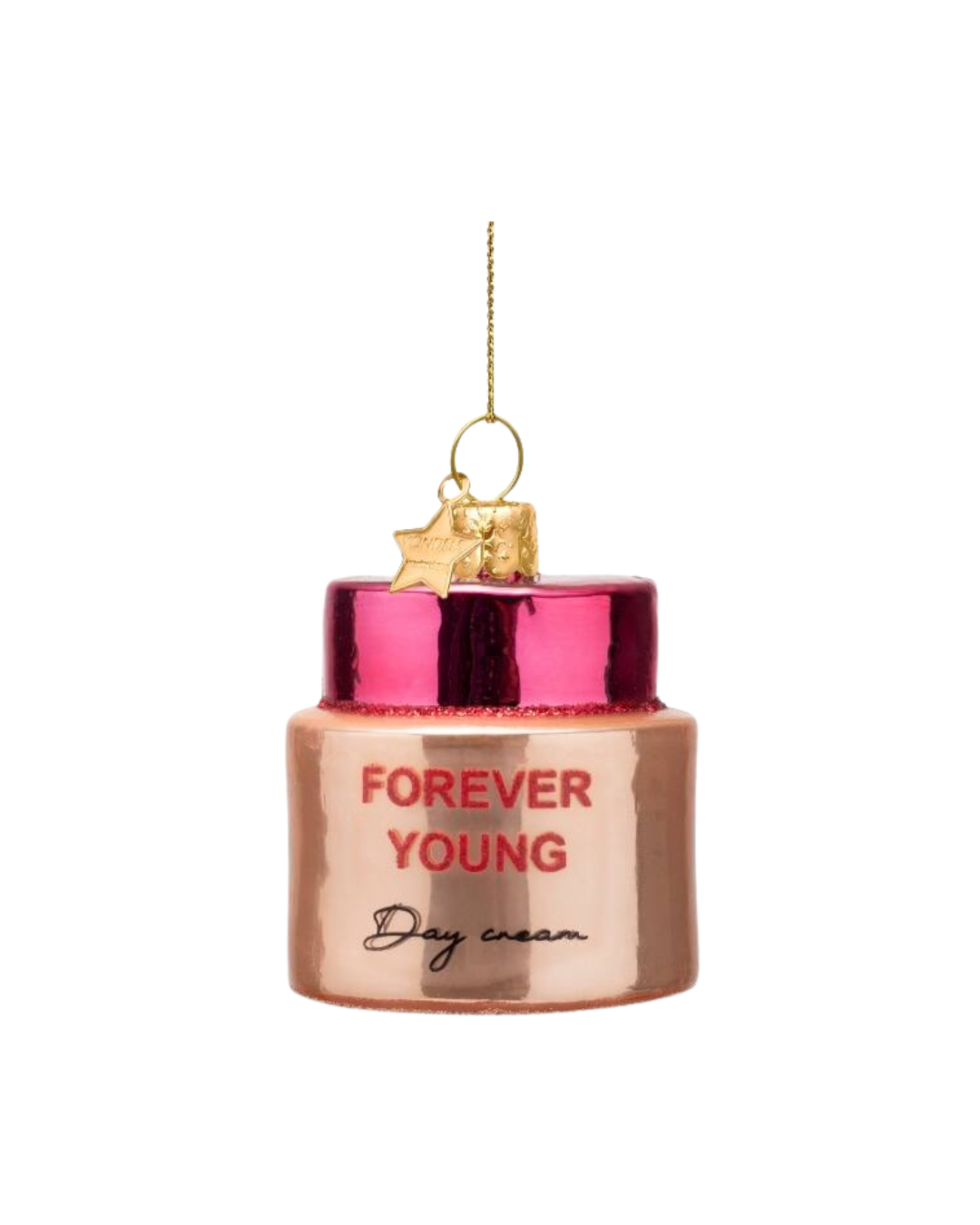 Ornament Glass Powder Pink Day Cream (5 Cm)