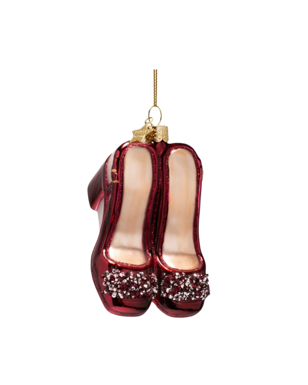 Ornament Glass Burgundy Slingback Heel (10 Cm)