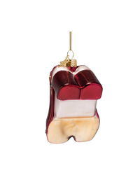 Ornament Glass Burgundy Slingback Heel (10 Cm)