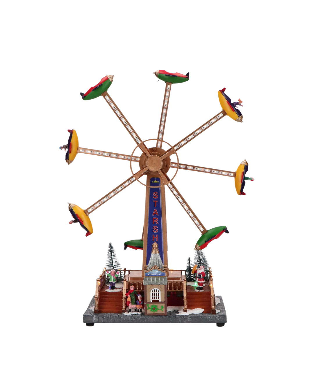 Animated Christmas Spinning Plane Ride