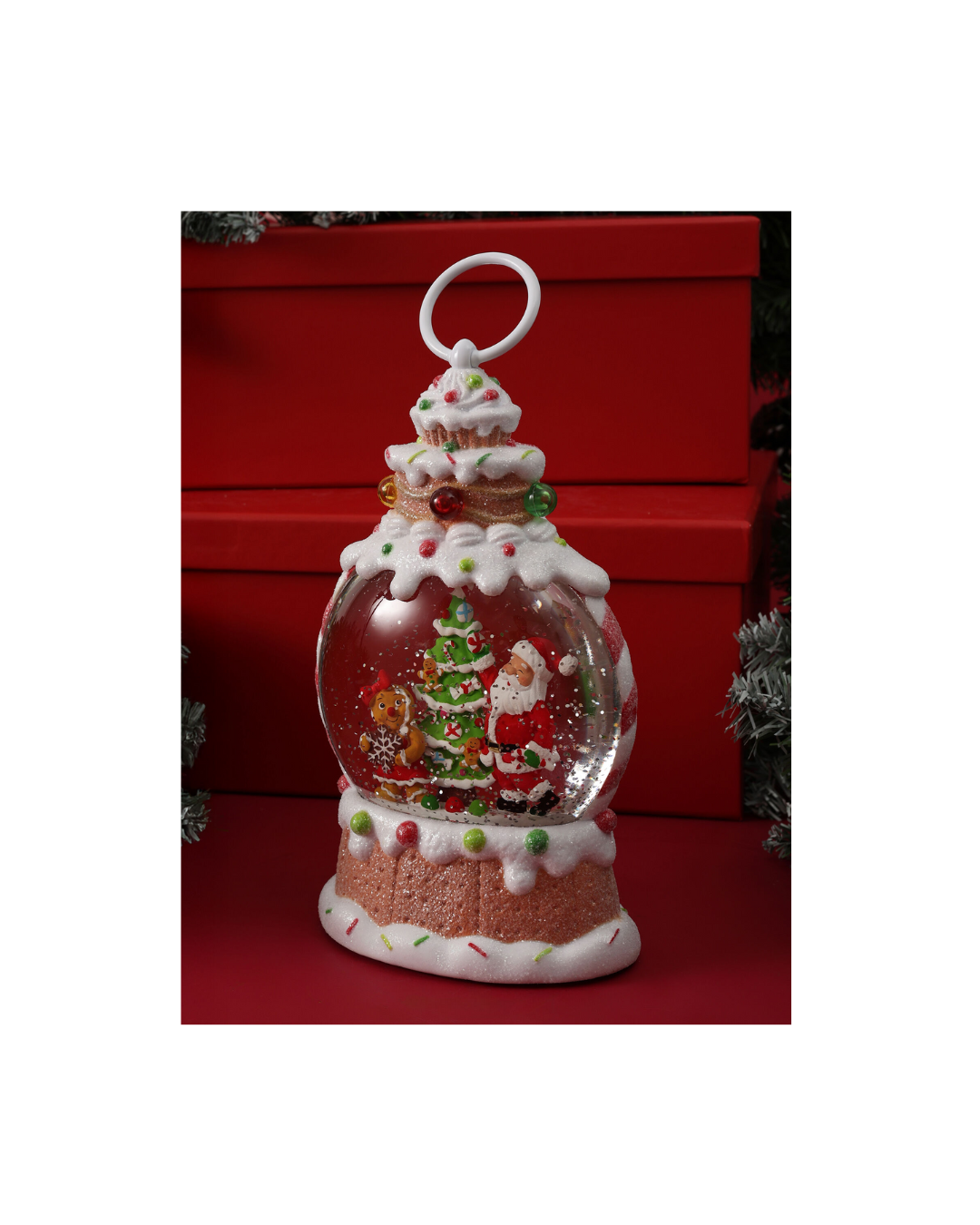 Gingerbread Lantern Water Spinning