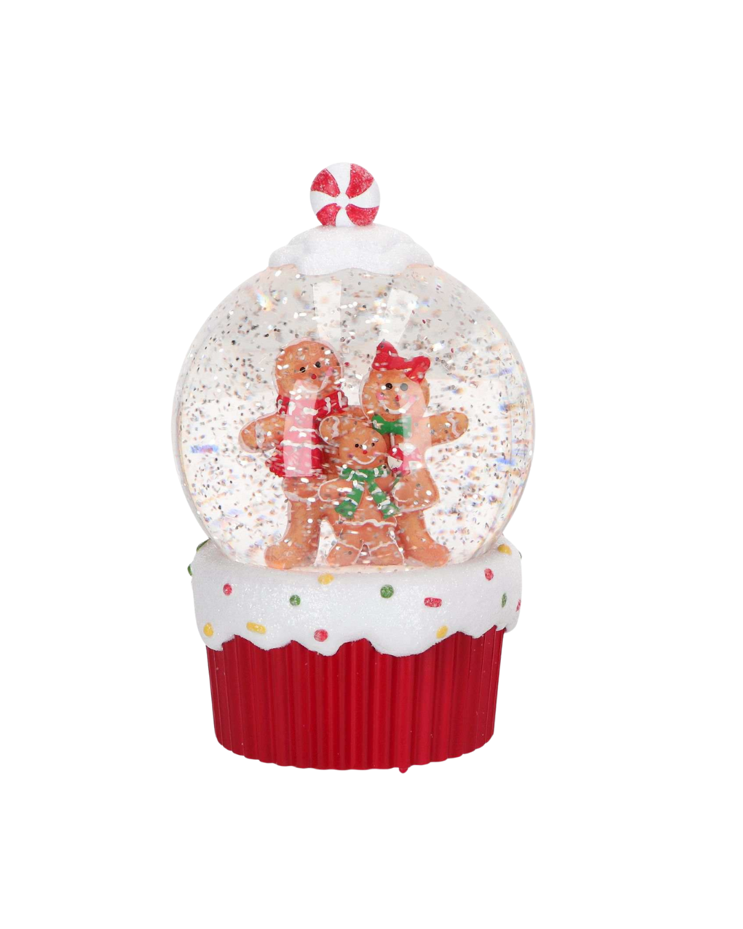 Gingerbread Snowglobe Water Spinning