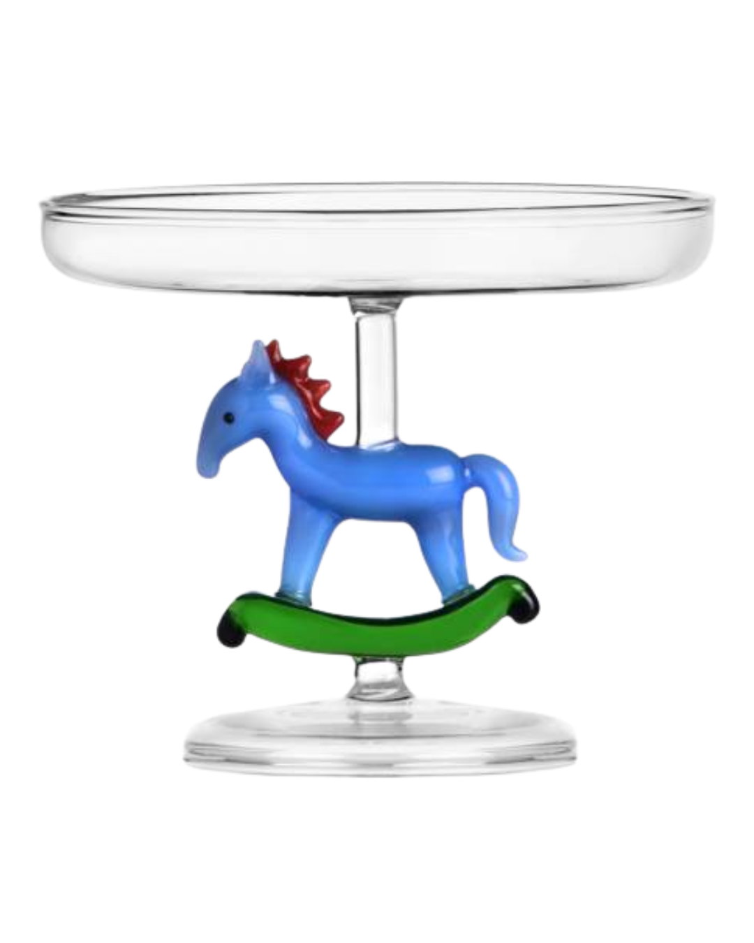 Schiaccianoci Footed Plate Rocking Horse