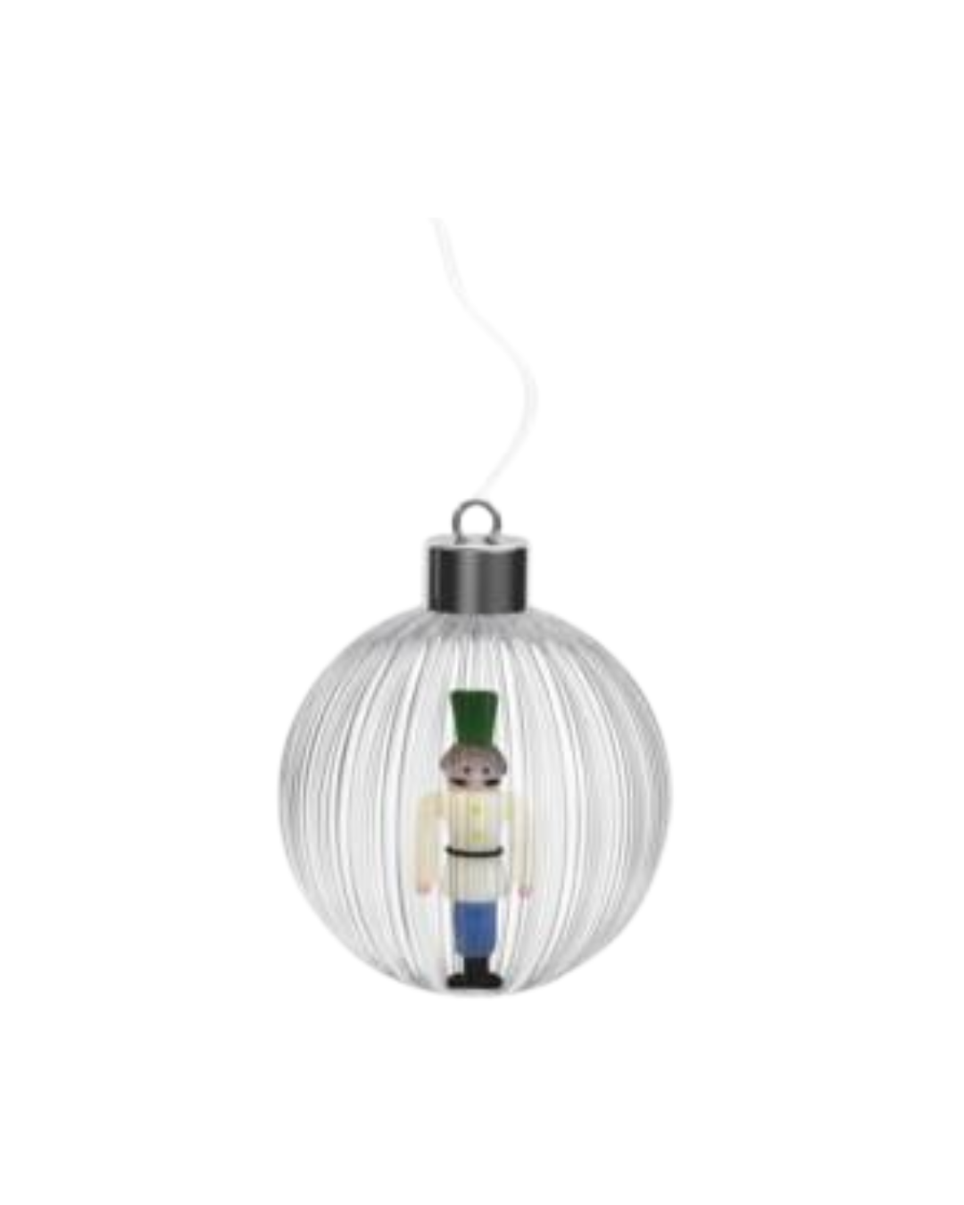 Schiaccianoci Xmas Ball Lamp Soldier (12 Cm)