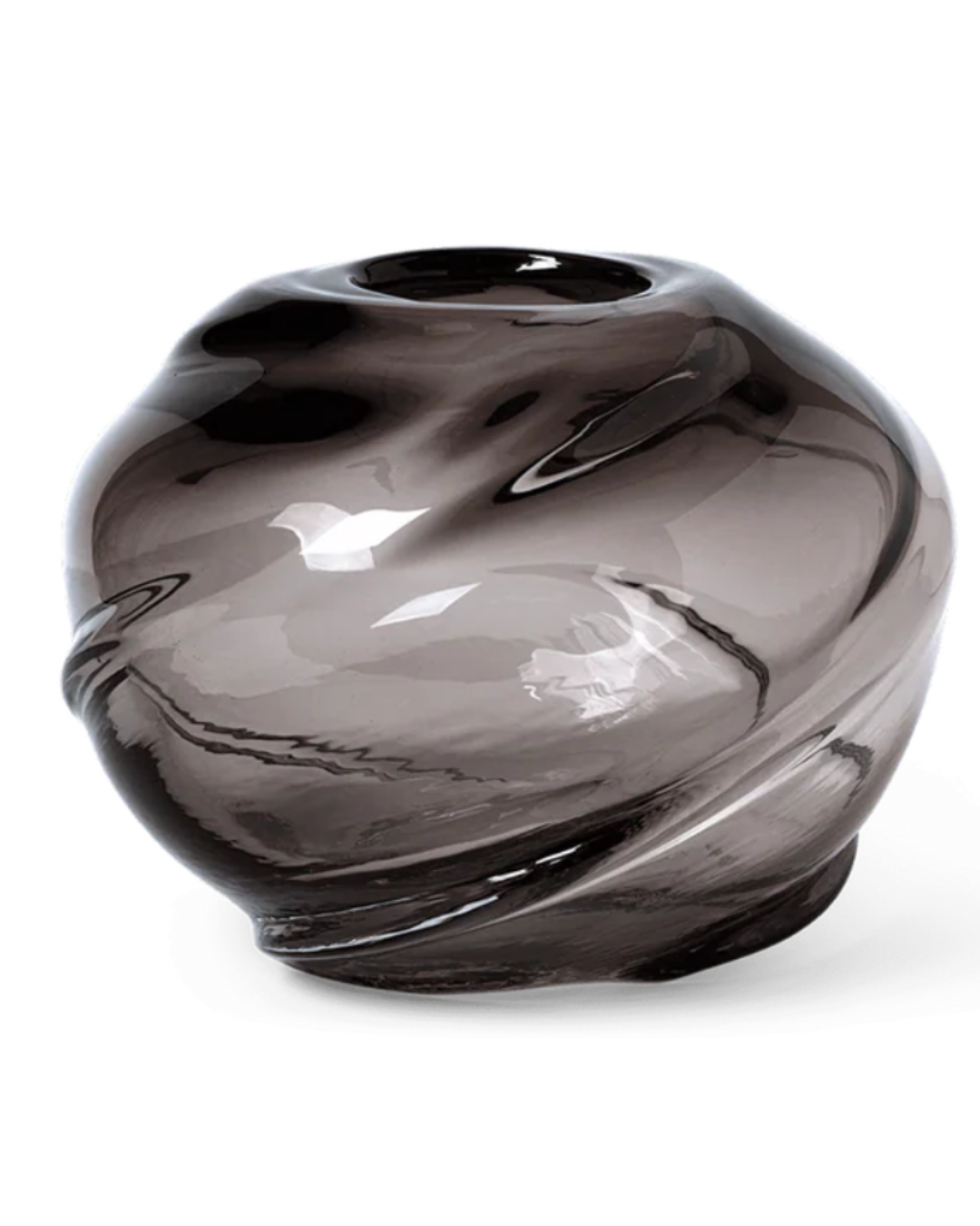 Water Swirl Vase - Round