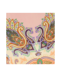 Porcelain Candle Jar With Lid And Floral Paisley Motif