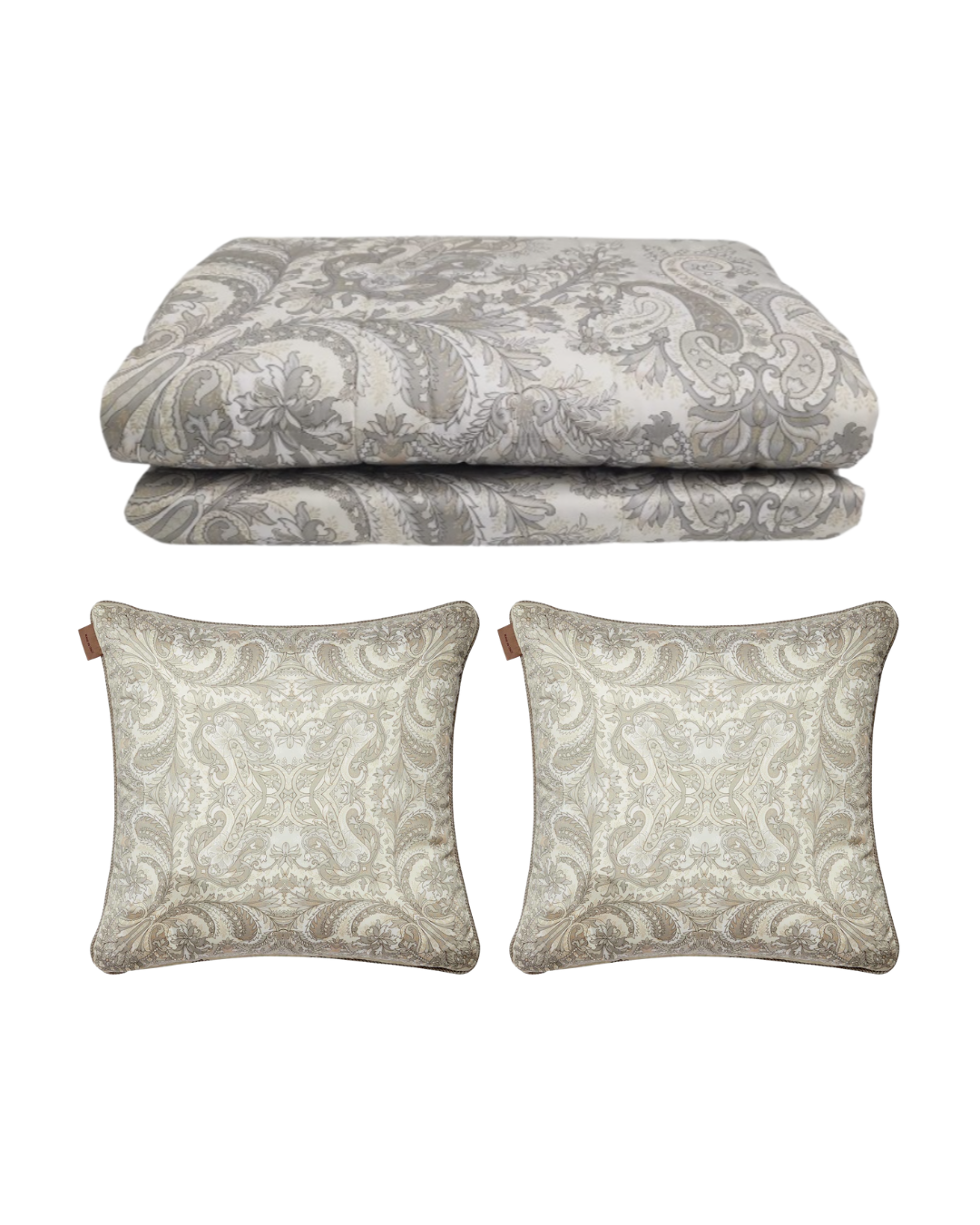 Set Of Iris Quilted Bedcover And Cushion (2 Pcs)