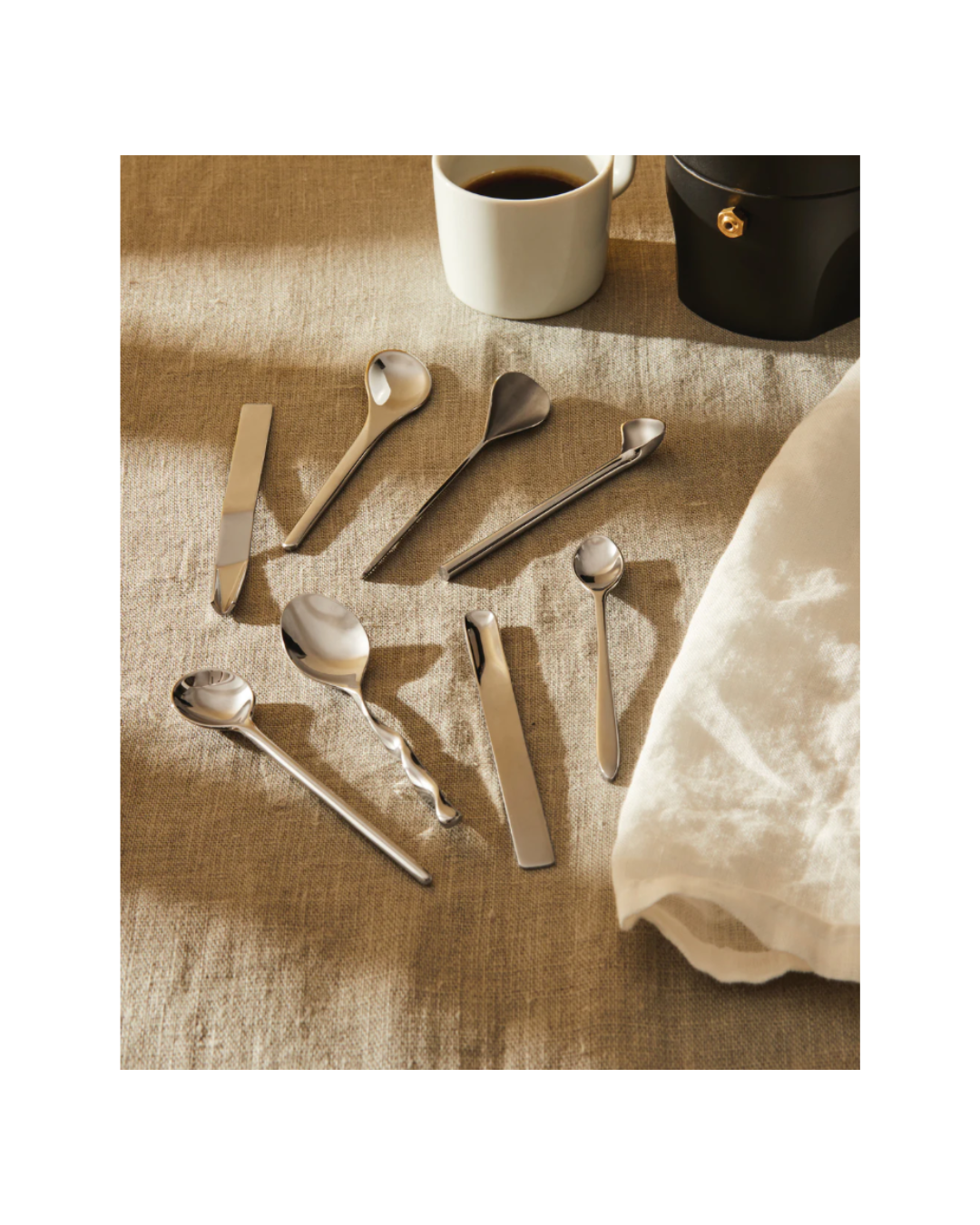 Il caffè/tè Alessi Set of 8 Coffee Spoons