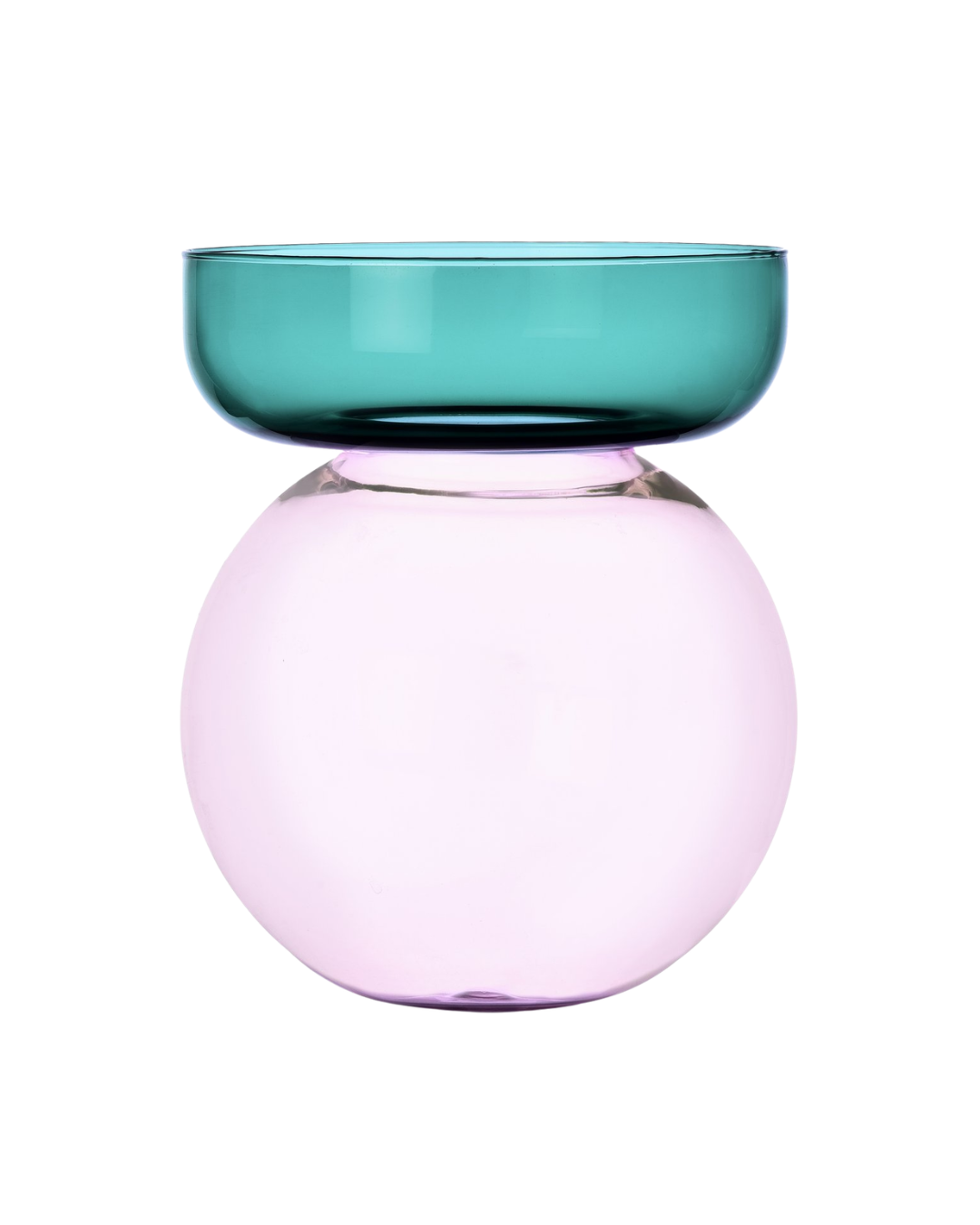 Aura S  Spherical Vase Petrol-Pink