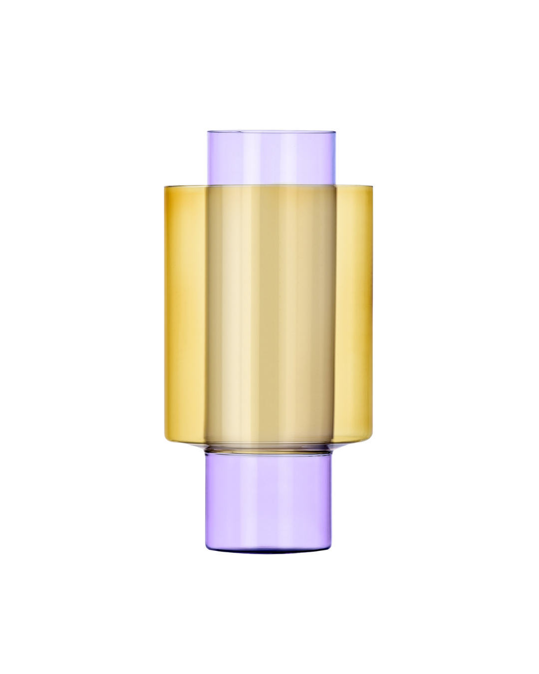 Boreale Big Vase C Lilac-Yellow