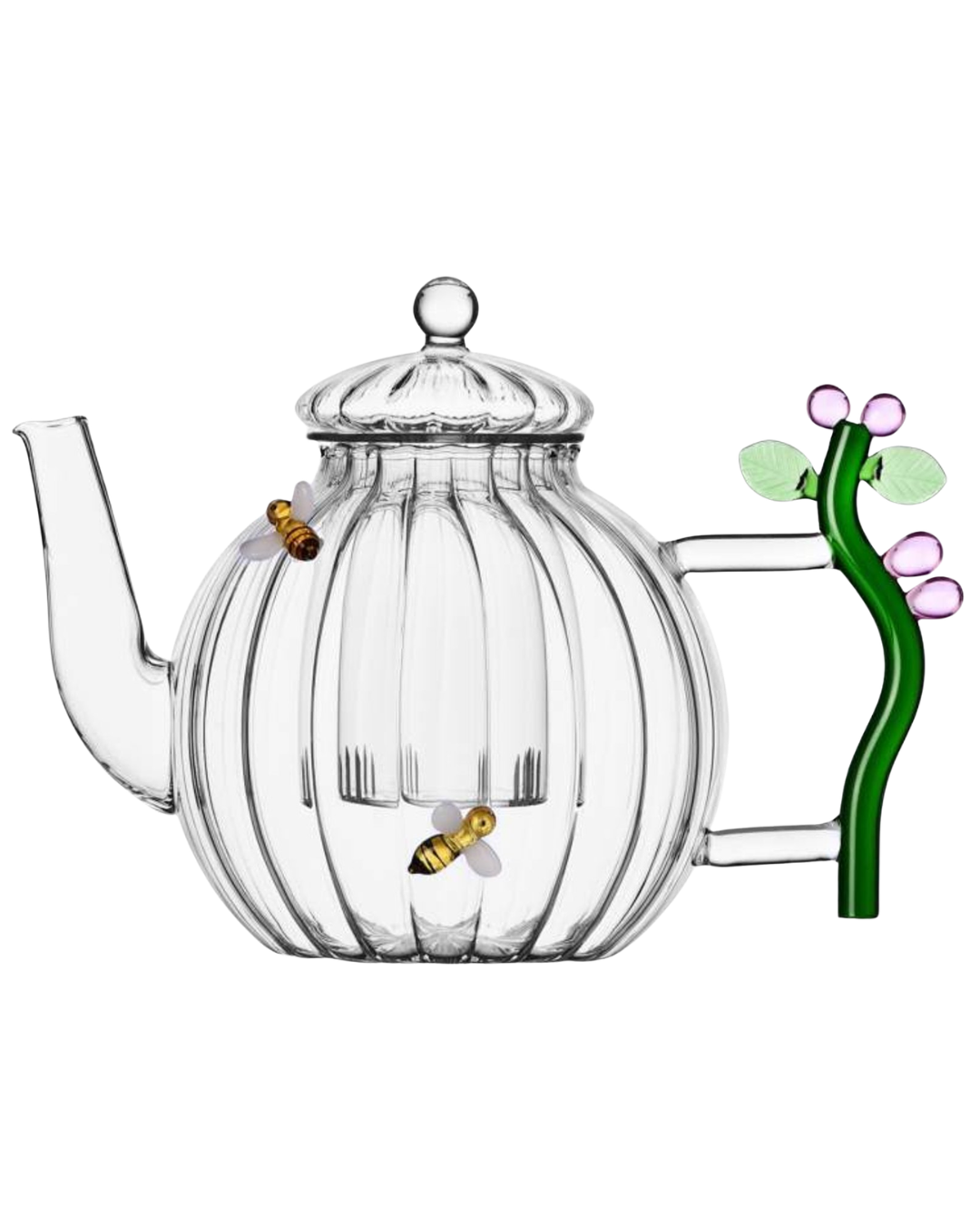 Botanica Teapot Optic Pink Flower & Bee