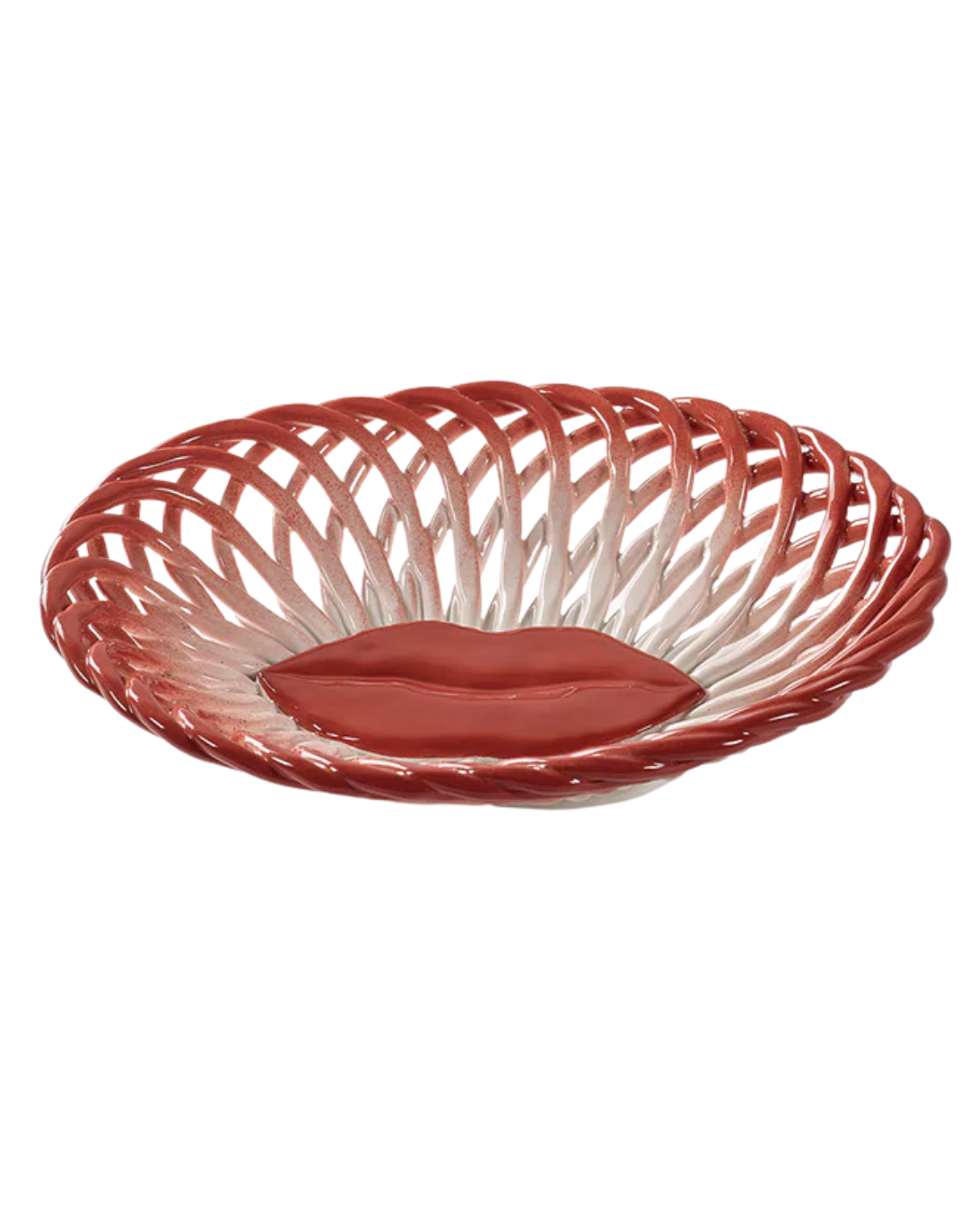 Basket Salvador Red - White Les Objets Mouleversants