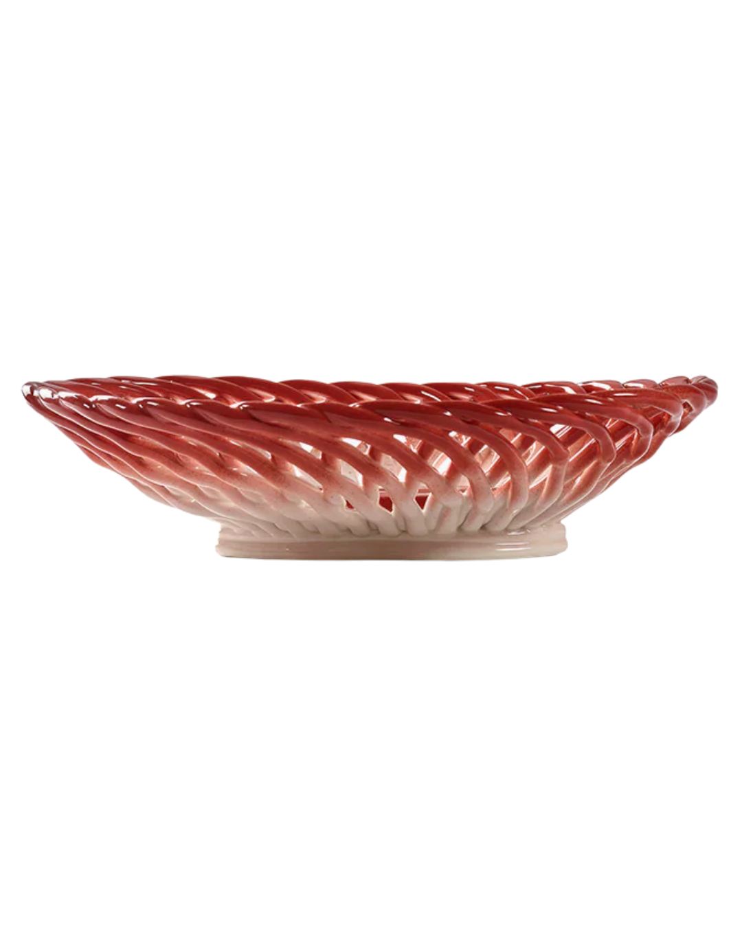 Basket Salvador Red - White Les Objets Mouleversants