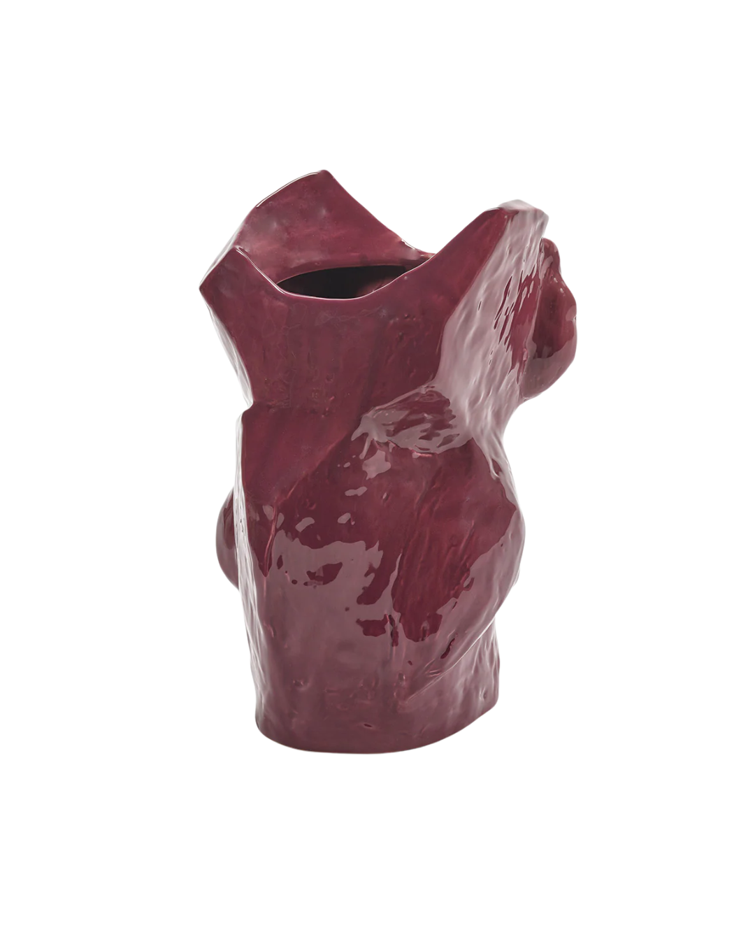 Owl Vase L Aubergine After Midnight