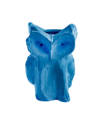 Owl Vase S blue After Midnight